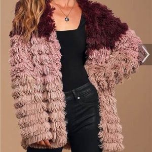 Fringe Purple Sweater